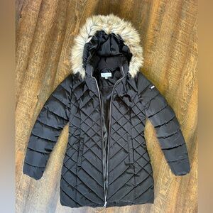 Laundry Long Hooded Puffer Jacket